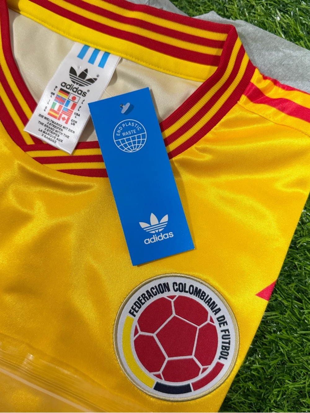 ⚽️ COLOMBIA🏆🇨🇴 team jersey retro player soccer seleccion futbol World Cup size M - Picture 10 of 14
